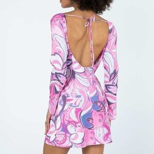 PRINCESS POLLY Aura Long Sleeve Mini Dress